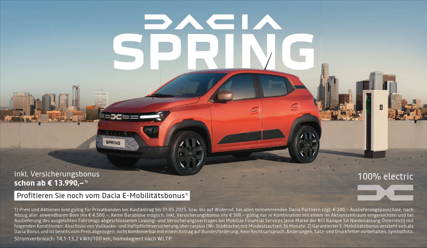 Dacia Spring Angebot Mai 2025